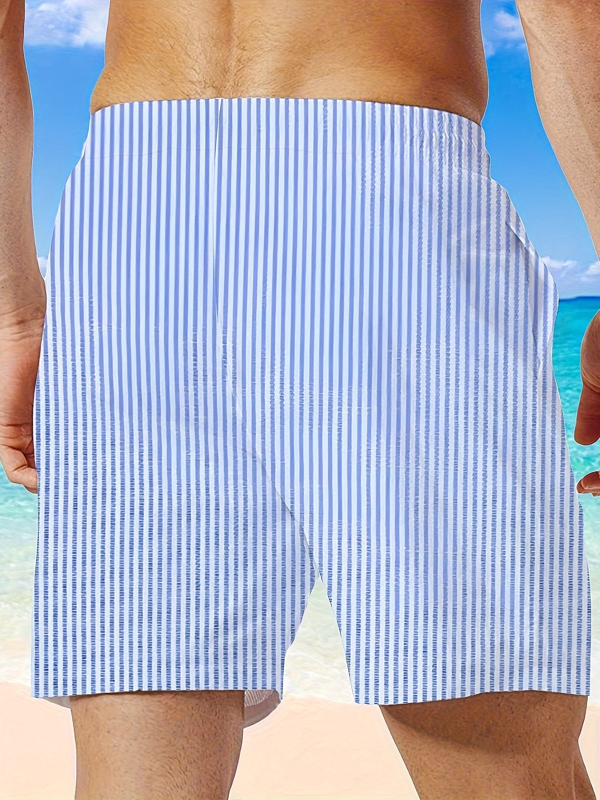 Short grande taille pour homme à séchage rapide avec imprimé à motif