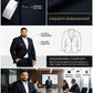 Blazer Homme Grande Taille Coupe Ample Veste de Costume Formelle