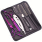 Kit de Coiffure Professionnel 10 Pièces – Ciseaux de Coupe, Rasoir, Peignes et Étui de Rangement