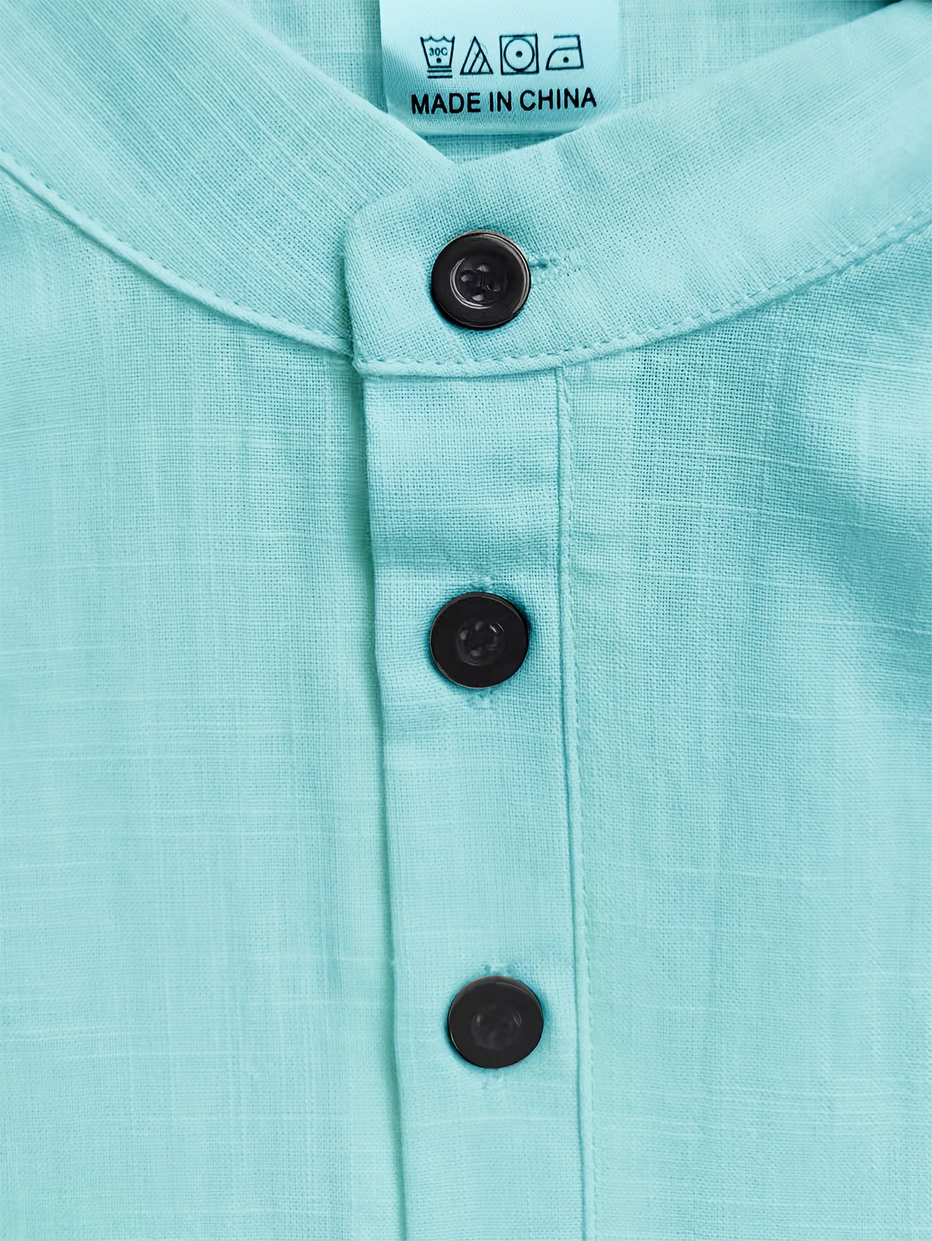 2 pièces Ensemble 100% Coton Chemise Homme Unie Légère Absorbant