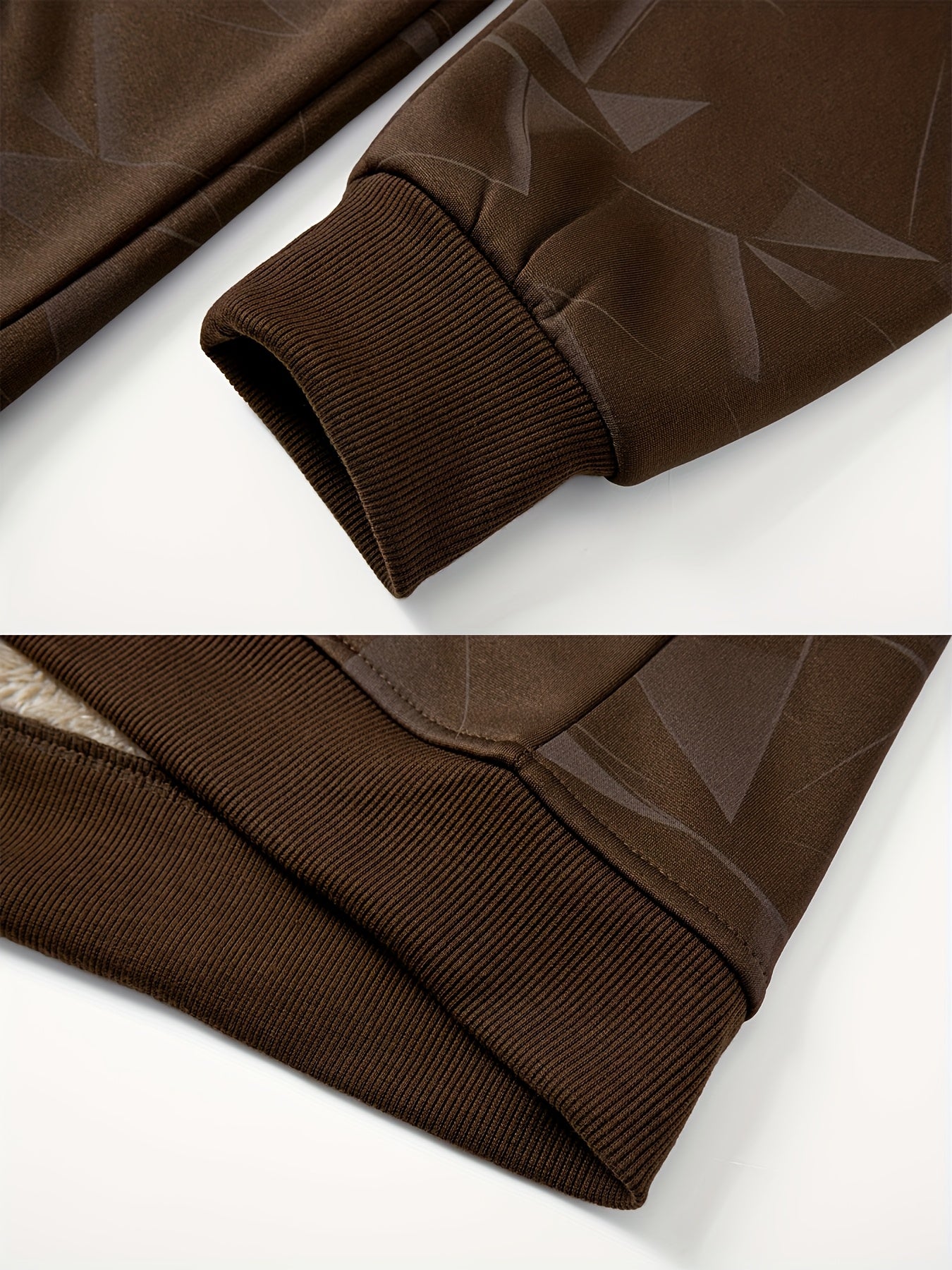 Manteau Épaissi en Polaire à Capuche pour Homme