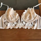 Soutien-Gorge Femme en Dentelle et Tulle Brodé – Lingerie Sexy Élégante avec Nœud Satin