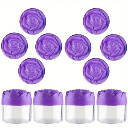 Pots de toilette bébé avec couvercle fleur – Contenants hermétiques en plastique réutilisable