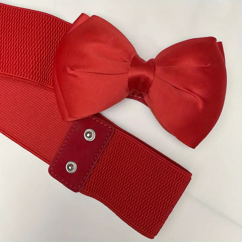 Ceinture Large Femme avec Nœud Papillon – Accessoire Mode Chic et Élégant pour Robe