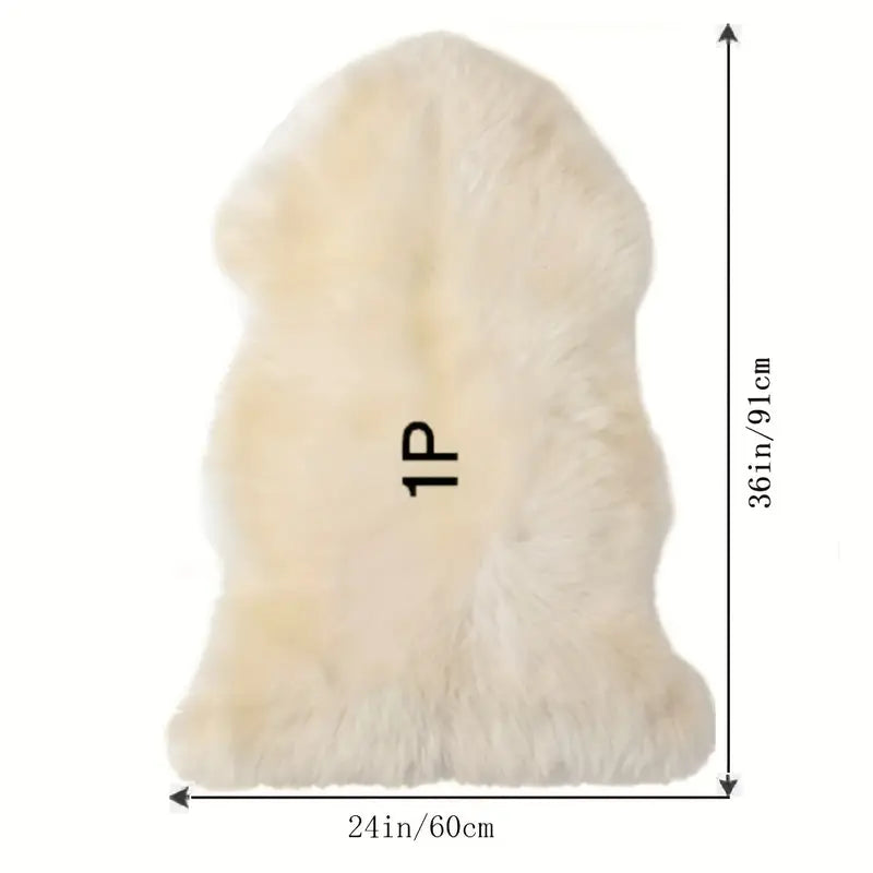 Plaid Fausse Fourrure Blanche Ultra Douce – Couverture Cocooning pour Canapé, Lit et Salon