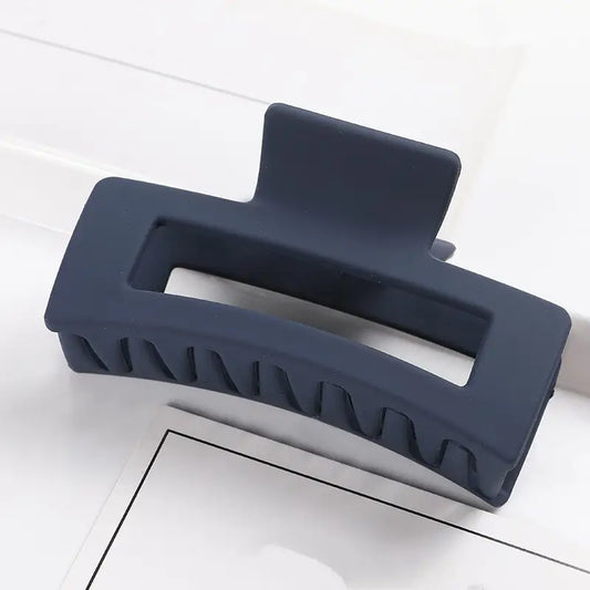 Pince à Cheveux Antidérapante Mat – Grand Modèle Minimaliste pour Cheveux Épais ou Fins