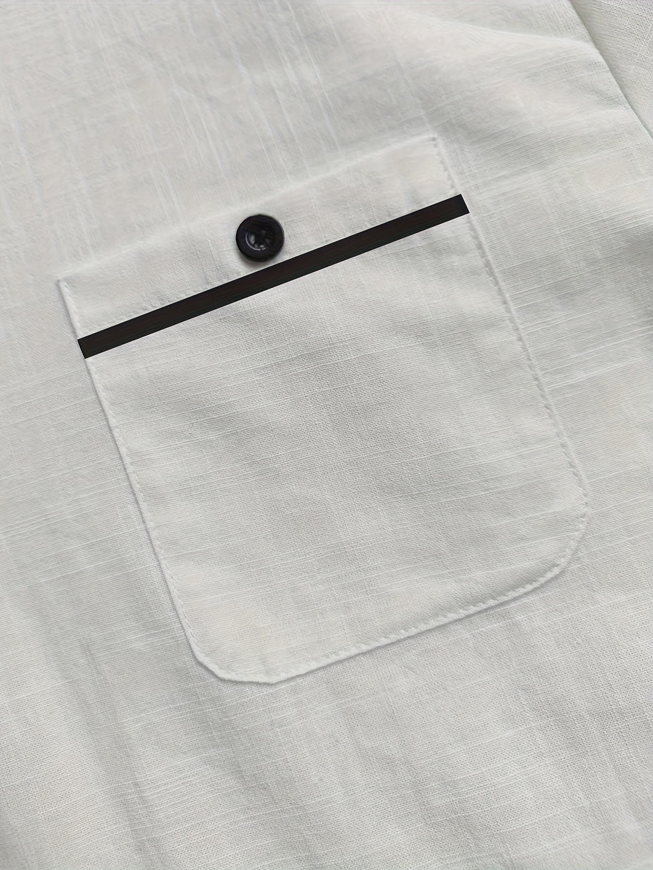 2 pièces Ensemble 100% Coton Chemise Homme Unie Légère Absorbant