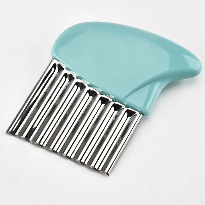 Couteau Ondulé pour Légumes et Frites – Lame Acier Inoxydable avec Manche Antidérapant – Découpe Originale pour Apéritifs et Bento