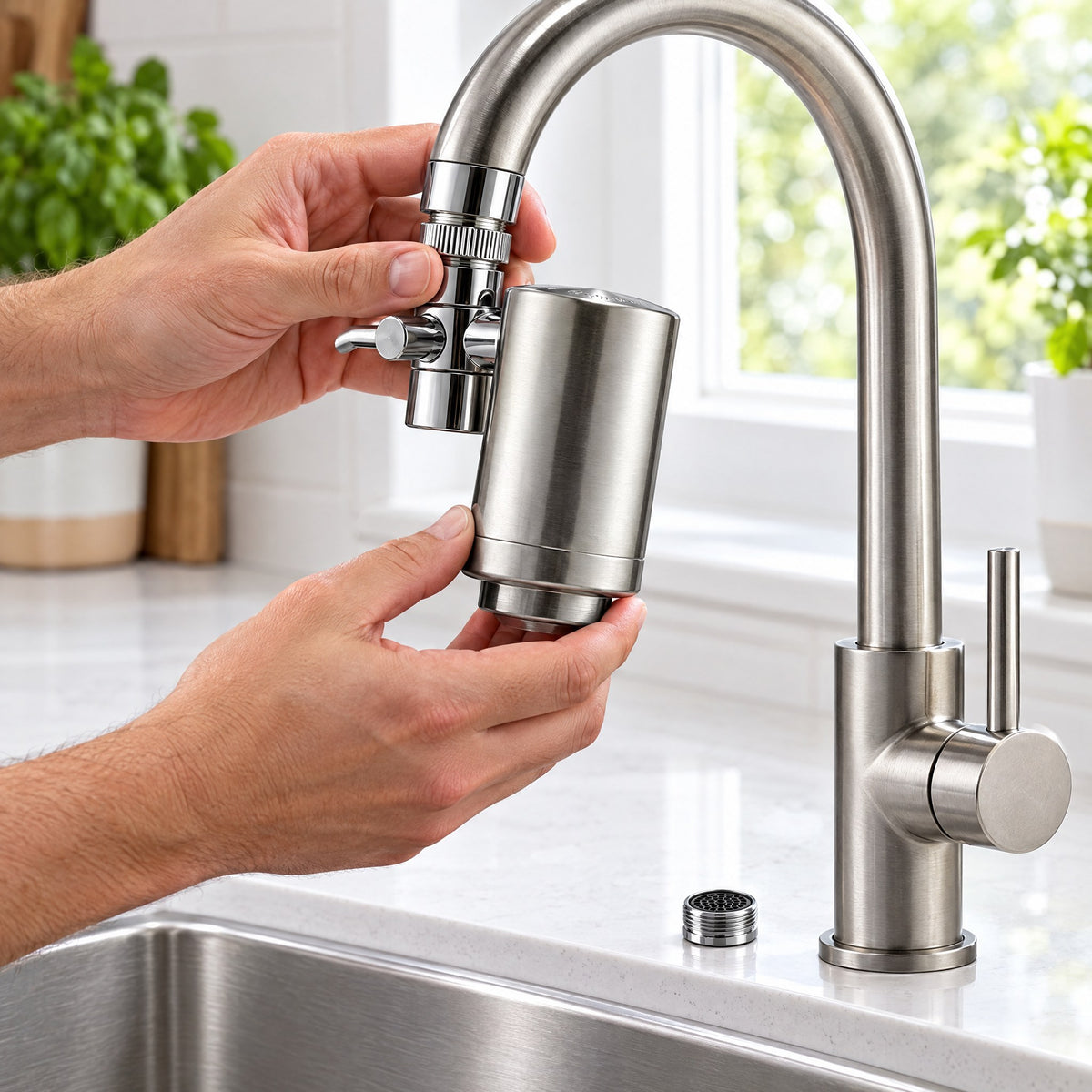 Filtre à Eau pour Robinet de Cuisine – Installation Rapide Tous Robinets