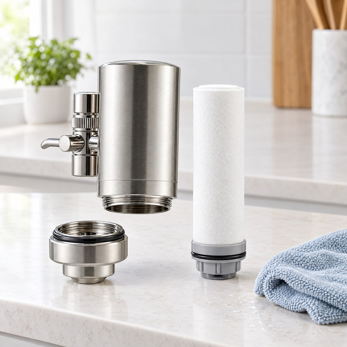 Filtre à Eau pour Robinet de Cuisine – Installation Rapide Tous Robinets