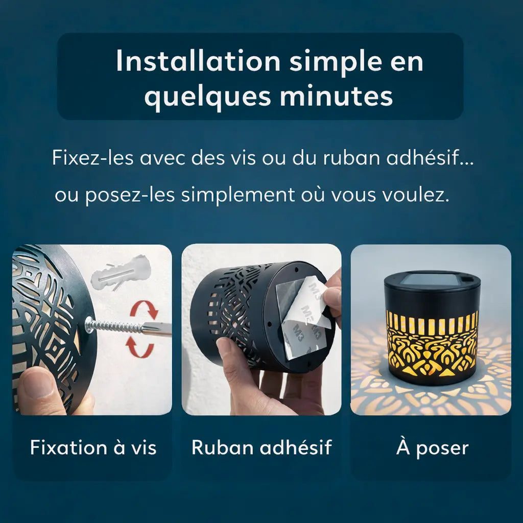 Lampe Solaire Fleur de Jardin Sans Fil – Éclairage Extérieur Automatique