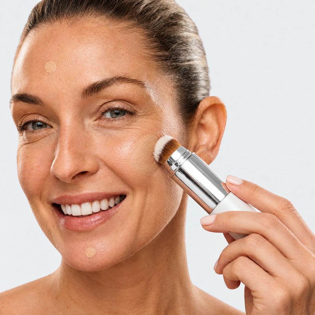 Fond de Teint Stick Coréen avec Pinceau Intégré – Teint Unifié Effet Naturel