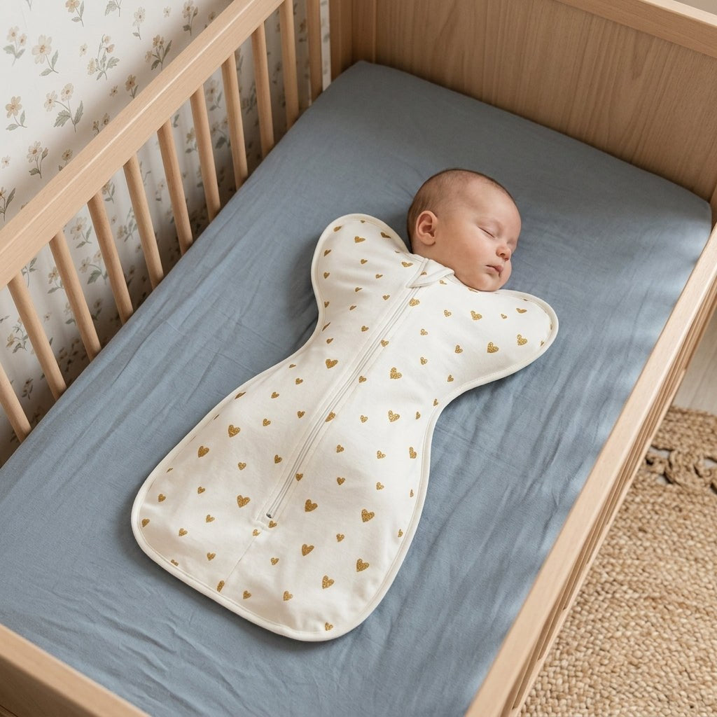 Gigoteuse d'emmaillotage bébé en coton TOG 1 à zip, de 0 à 6 mois