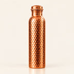 Gourde en Cuivre Pur – Bouteille d'Eau Réutilisable Inspirée de la Tradition