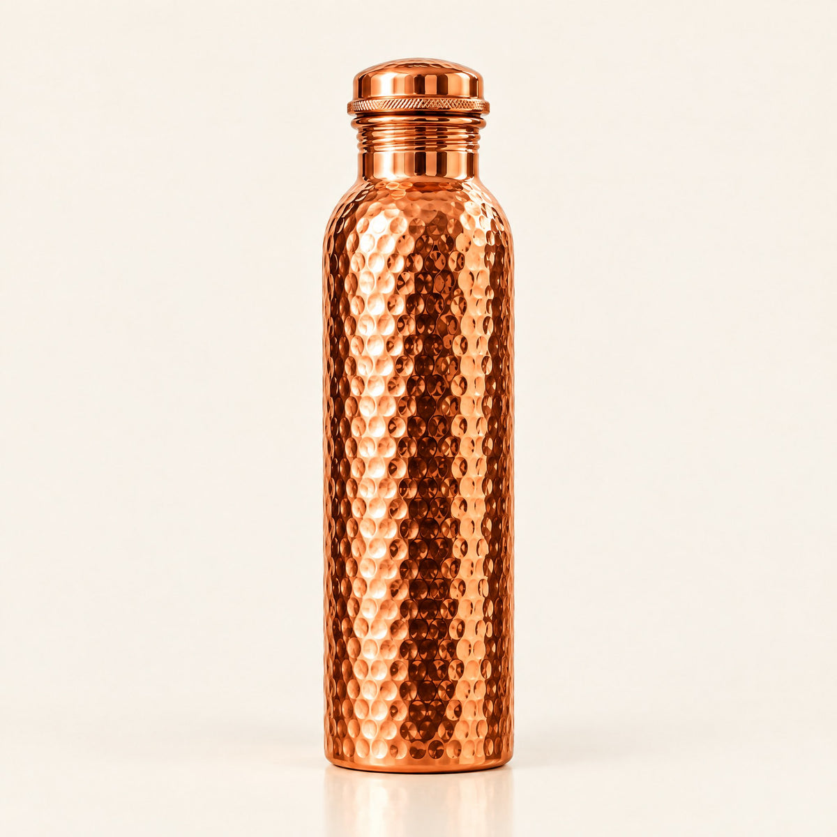 Gourde en Cuivre Pur – Bouteille d'Eau Réutilisable Inspirée de la Tradition