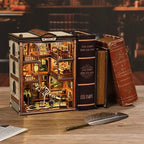 Kit Book Nook Musée des Fossiles à Monter, Maquette Lumineuse pour Étagère