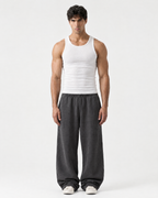 Débardeur Homme Ajusté en Coton Stretch – Coupe Près du Corps Noir ou Blanc