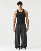 Débardeur Homme Ajusté en Coton Stretch – Coupe Près du Corps Noir ou Blanc