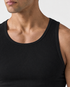 Débardeur Homme Ajusté en Coton Stretch – Coupe Près du Corps Noir ou Blanc