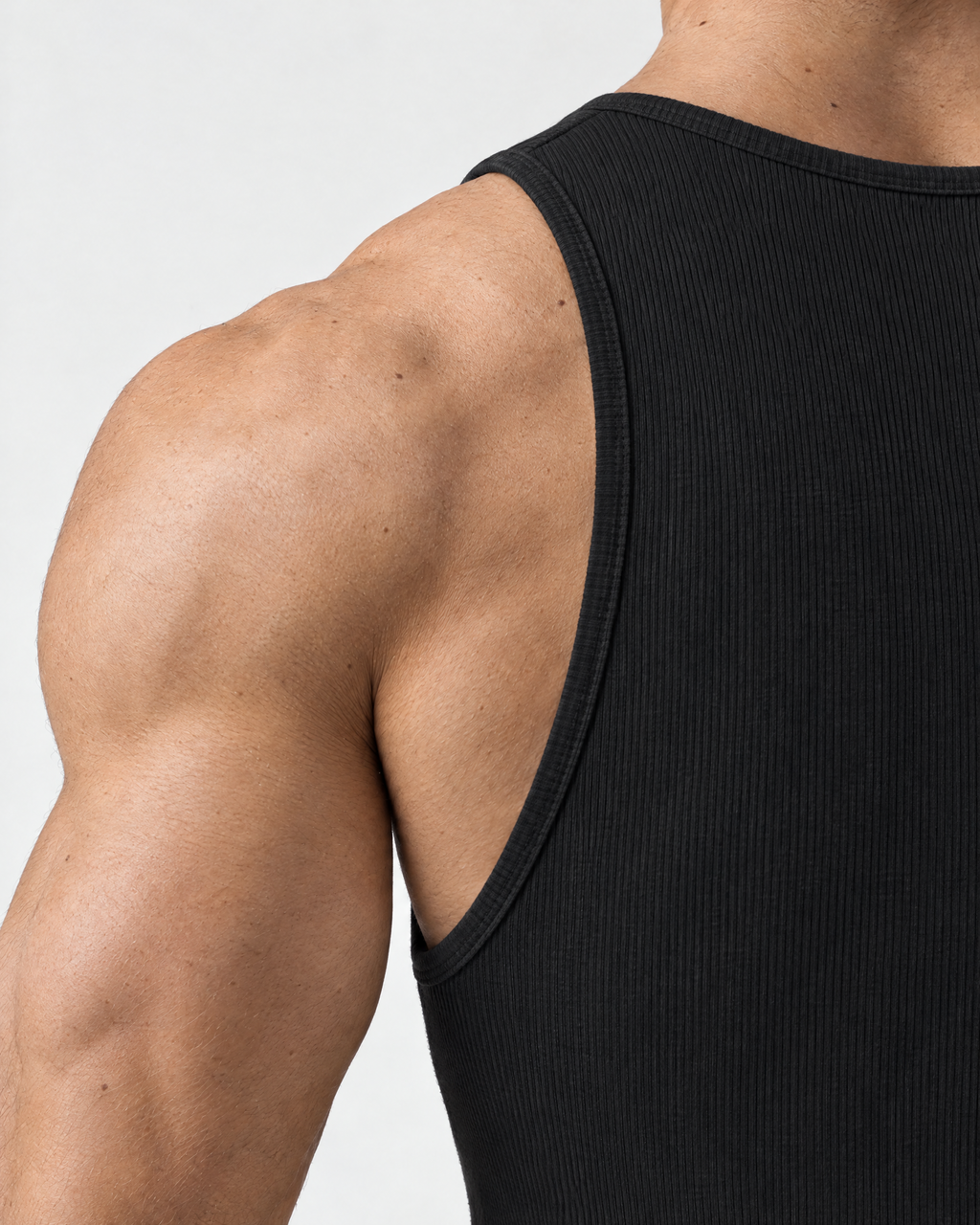 Débardeur Homme Ajusté en Coton Stretch – Coupe Près du Corps Noir ou Blanc