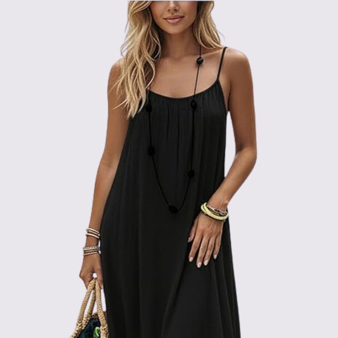 Robe Nuisette Fluide à Bretelles Longue ou Courte – Dos Réglable Femme