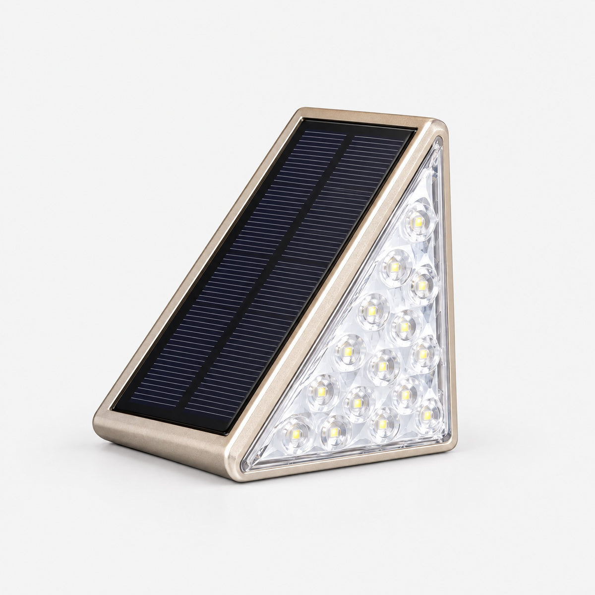Lampes Solaires d'Escalier LED Triangulaires – Allumage Auto, Étanches IP65