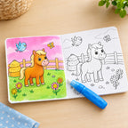 Livre de Coloriage Magique à l'Eau Réutilisable avec Stylo – Zéro Tache