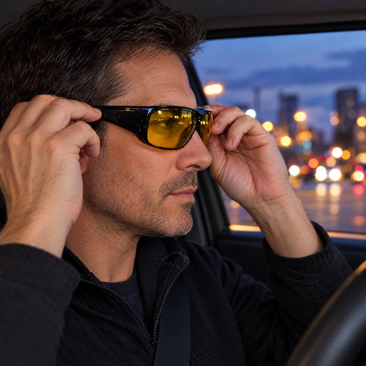 Lunettes de Conduite de Nuit Anti-Éblouissement – Confort Visuel Face aux Phares