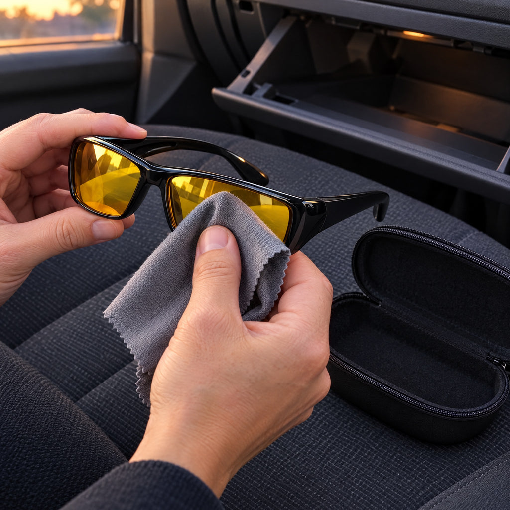 Lunettes de Conduite de Nuit Anti-Éblouissement – Confort Visuel Face aux Phares