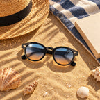 Lunettes de Soleil Rondes Oversize Unisexe – Verres Miroir Dégradés UV400