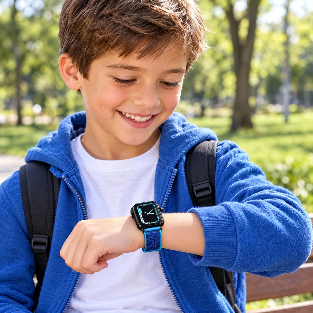 Montre connectée enfant 4G avec GPS, appel vidéo, caméra et bouton SOS