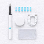 Nettoyeur d'Oreilles avec Caméra HD Wi-Fi – Embouts Silicone, Kit d'Hygiène