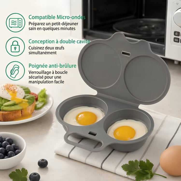 Pocheur à Œufs pour Micro-Ondes – Œufs Pochés Faciles et Rapides