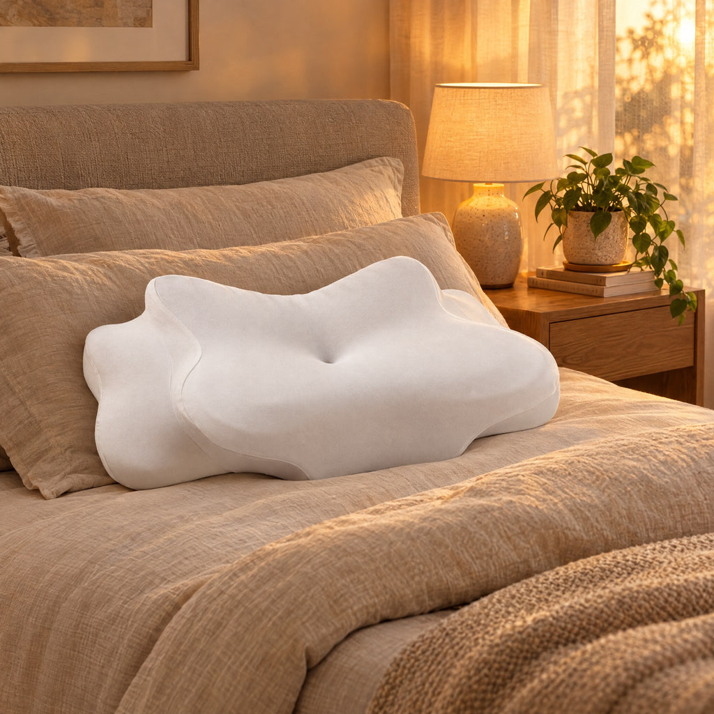 Oreiller Cervical Ergonomique à Mémoire de Forme – Confort Nuque et Épaules