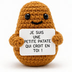 Patate en Crochet à Message Positif – Petit Cadeau d'Encouragement