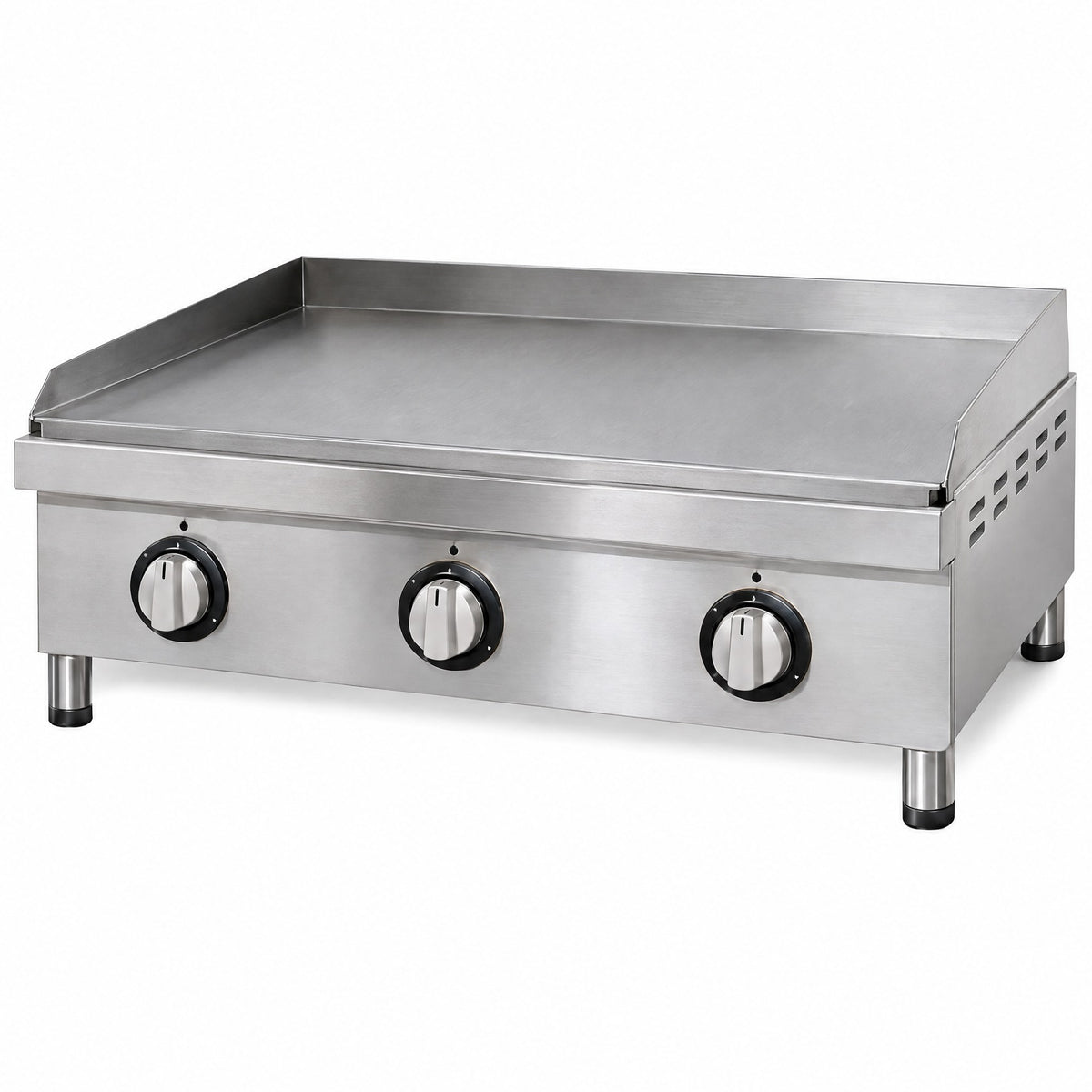 Plancha Gaz en Inox à 3 Brûleurs – Cuisine en Extérieur pour Toute la Tablée