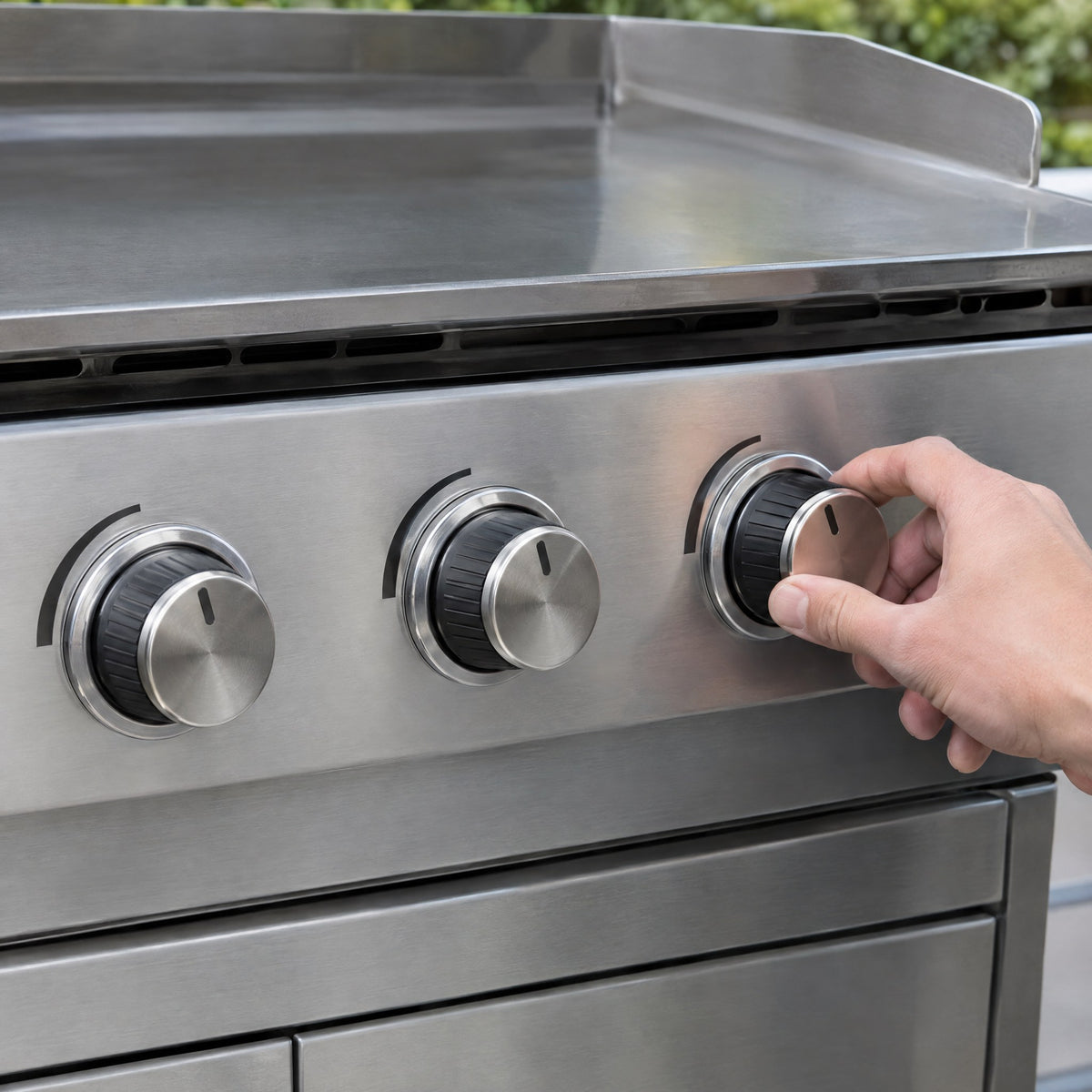 Un bouton par brûleur, une zone par cuisson