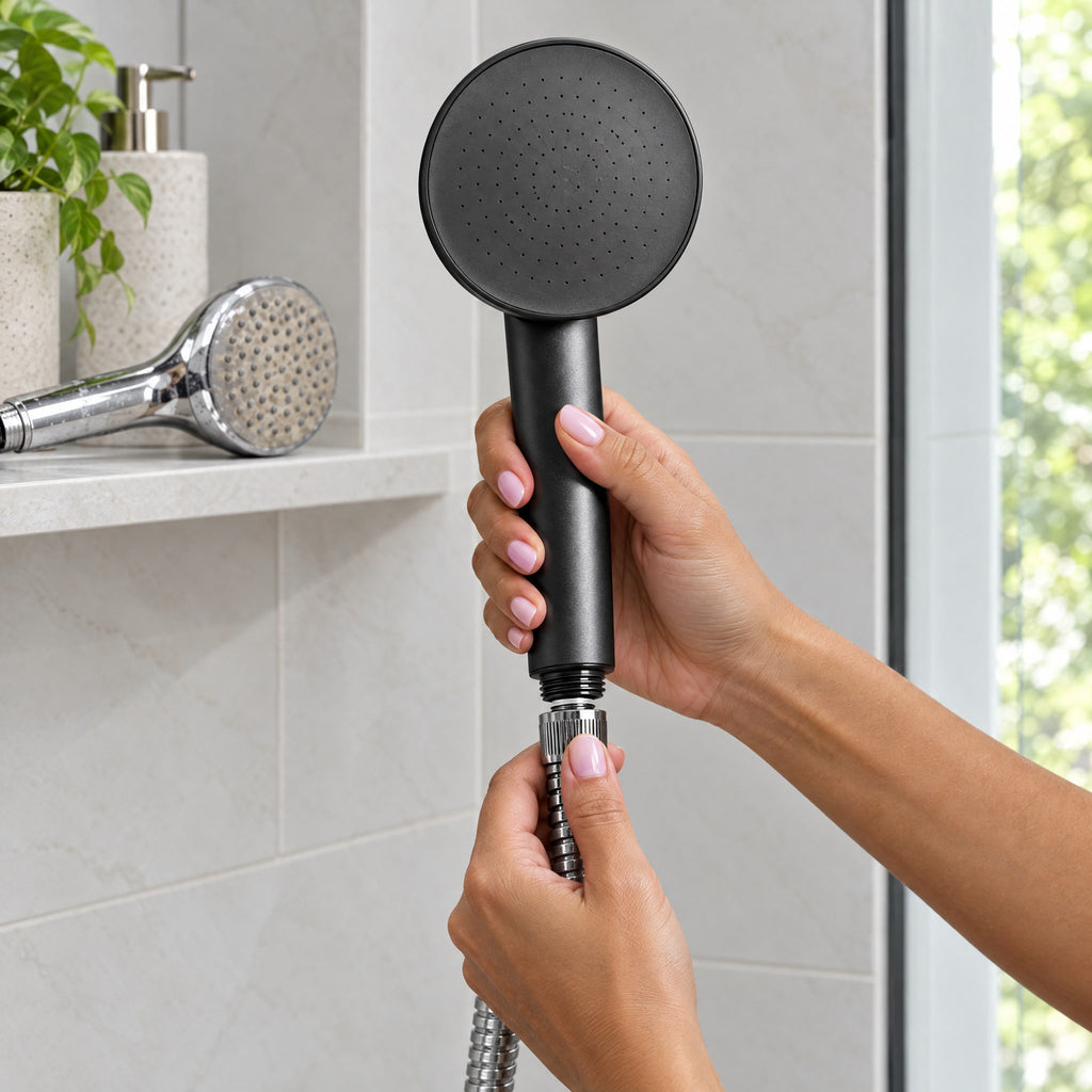 Pommeau de Douche Filtrant Anti-Calcaire et Chlore – Installation Sans Outil