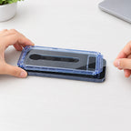 Protection d'écran iPhone en verre trempé avec kit de pose anti-poussière