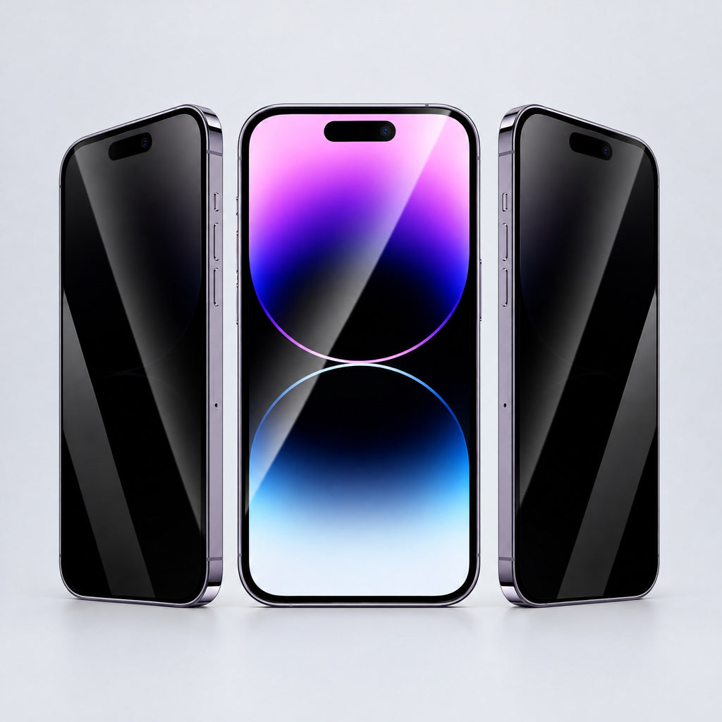 Protection d'écran iPhone en verre trempé avec kit de pose anti-poussière