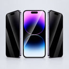 Protection d'écran iPhone en verre trempé avec kit de pose anti-poussière