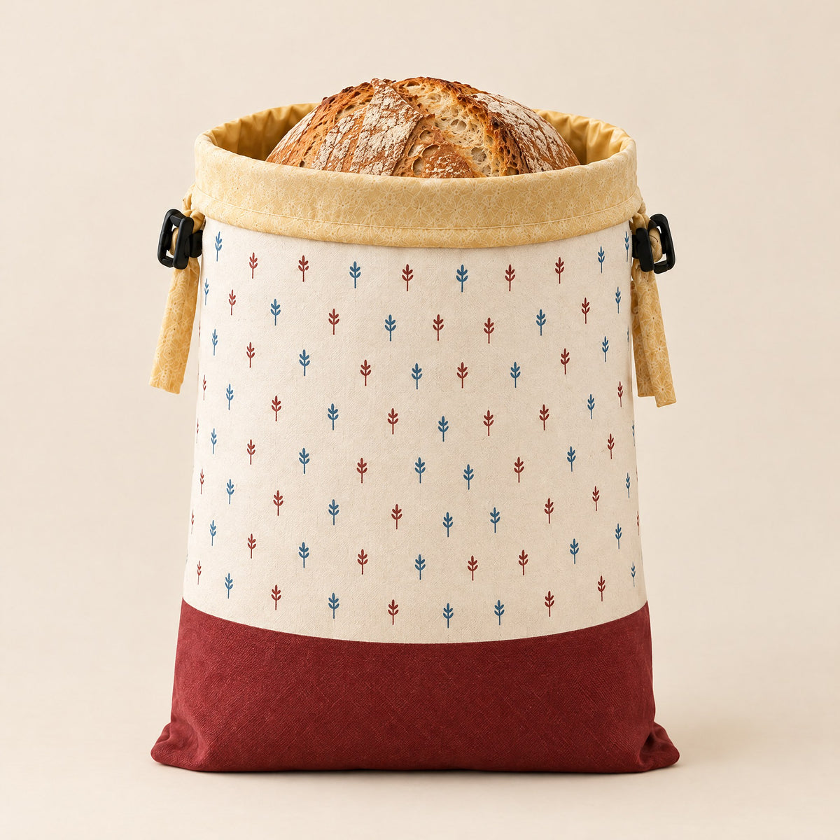 Sac à Pain en Coton Bio et Cire d'Abeille – Conservation Réutilisable