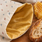 Sac à Pain en Coton Bio et Cire d'Abeille – Conservation Réutilisable