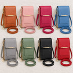Sac Bandoulière Femme avec Fenêtre Tactile Smartphone et Protection RFID