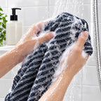 Serviette de Douche Exfoliante en Fibres de Bambou – Gant Gommage Corps et Dos