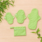 Serviettes Hygiéniques Lavables Réutilisables – Kit 9 Pads S, M, L + Pochette