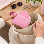 Serviettes Hygiéniques Lavables Réutilisables – Kit 9 Pads S, M, L + Pochette