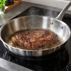 Set de 3 Poêles en Inox – Tous Feux dont Induction, Sans Revêtement