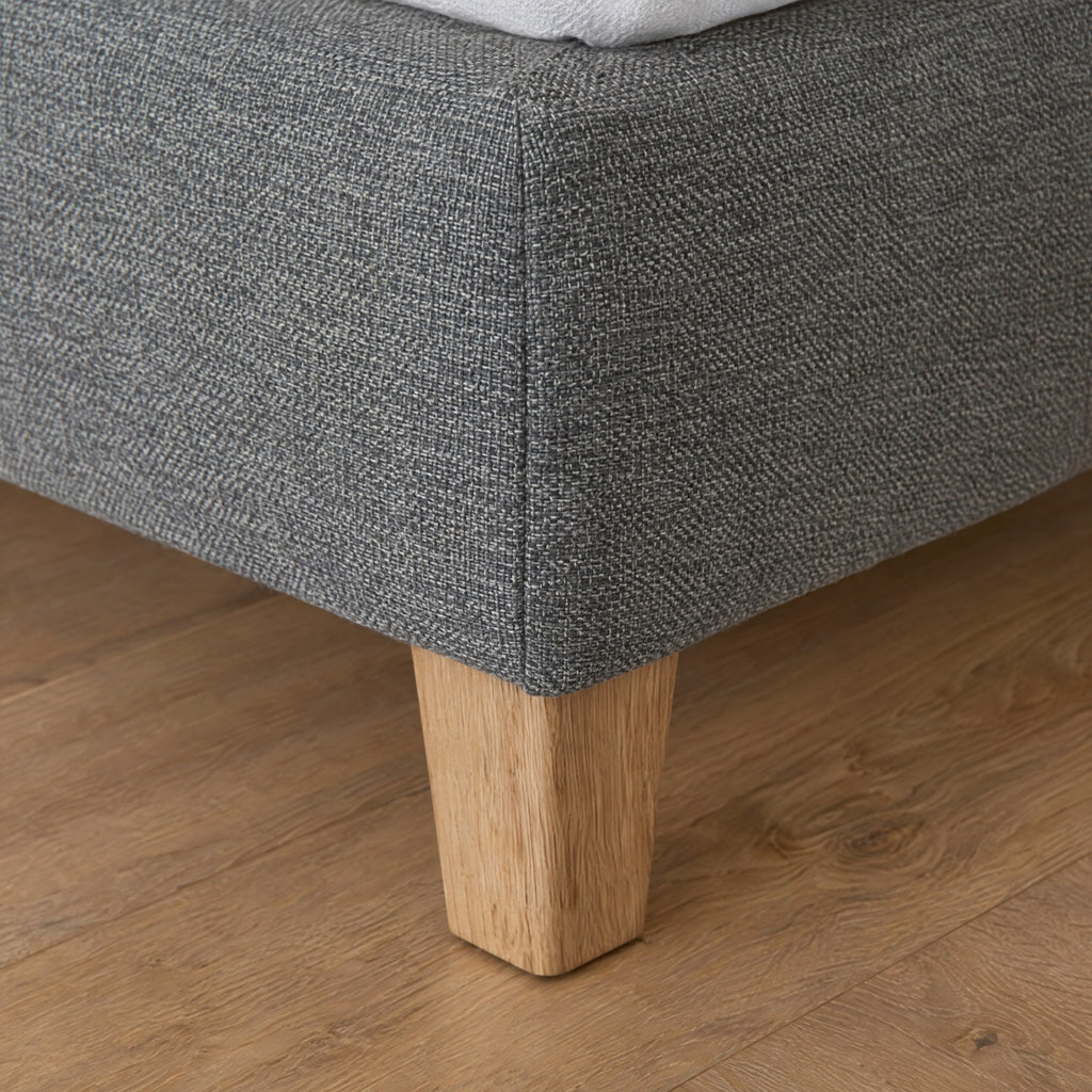Sommier Tapissier Recouvert de Tissu – Base de Lit Ferme et Silencieuse