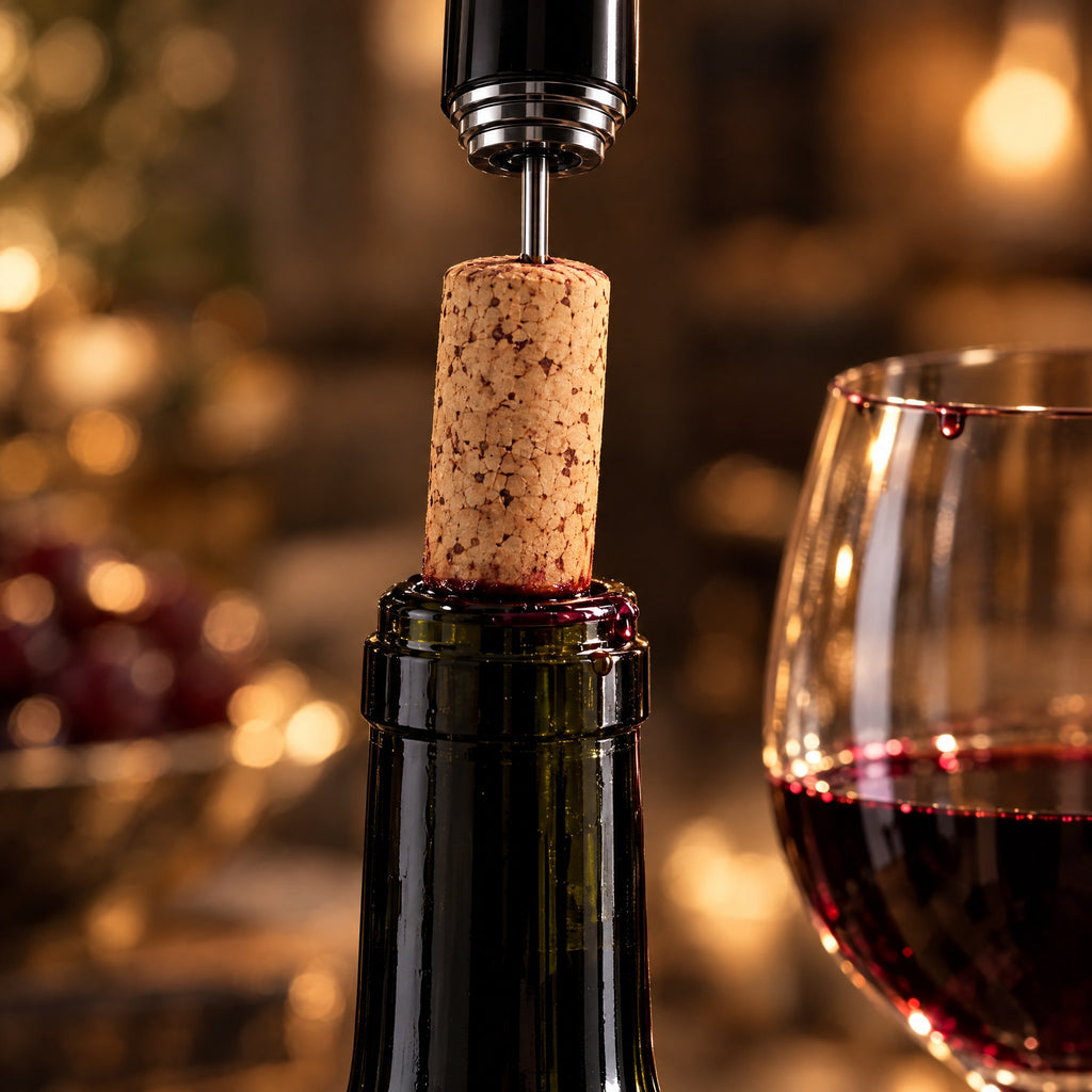 Tire-Bouchon à Pompe à Air en Inox – Ouvre-Bouteille de Vin Sans Effort